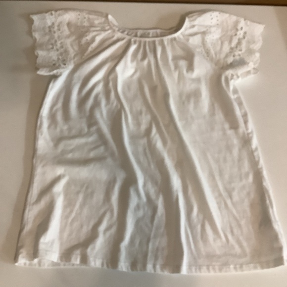 Btween & Cat & Jack Size 14 Girls Striped Top and White Top. Preloved - Picture 7 of 11